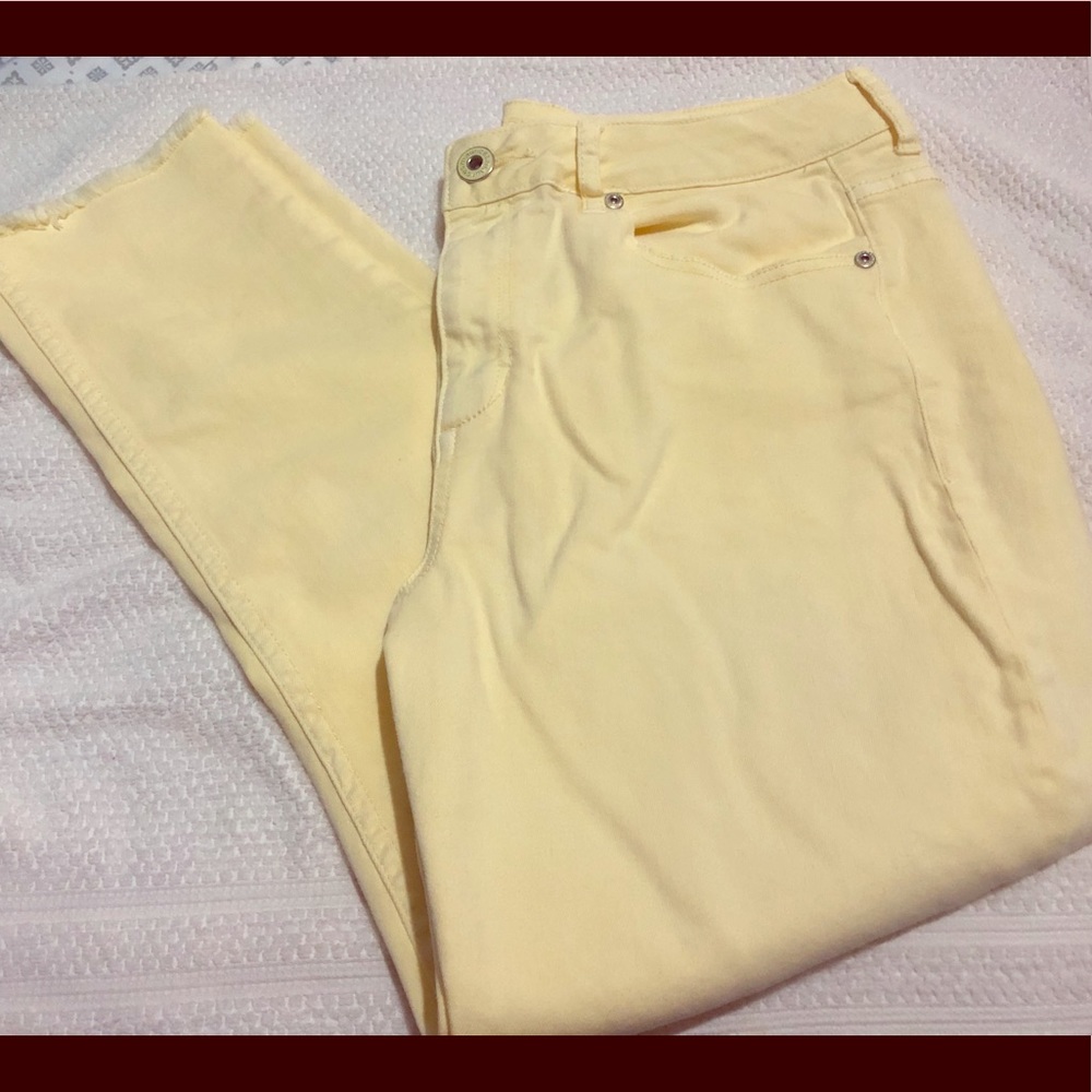 💛👖Cropped denim jeans 👖💛